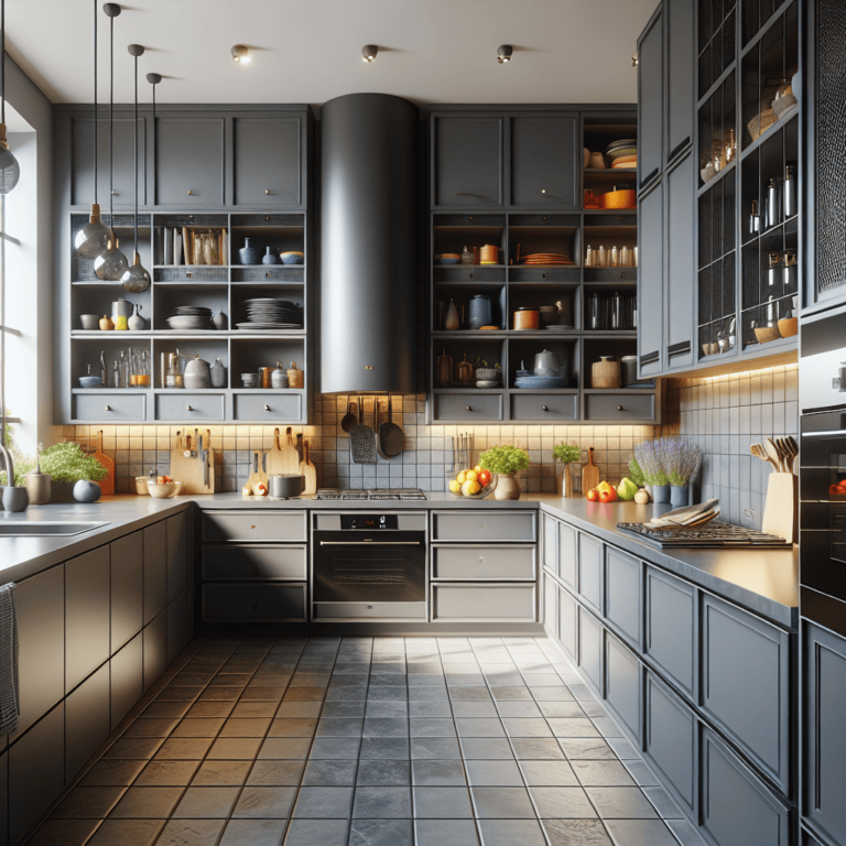 anthrazitfarbene Anrichte Küche-Nürnberg