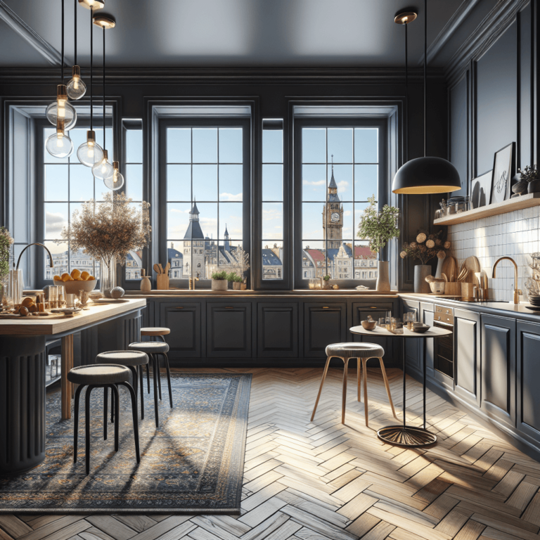 anthrazitfarbene Boho Style Küche-Nürnberg