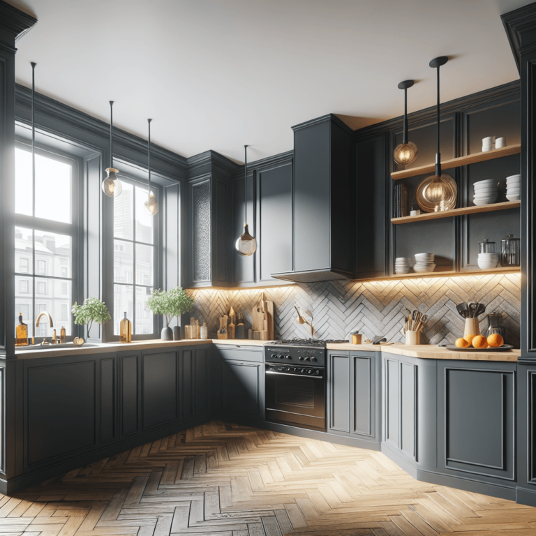 anthrazitfarbene Eck-Küche-Nürnberg