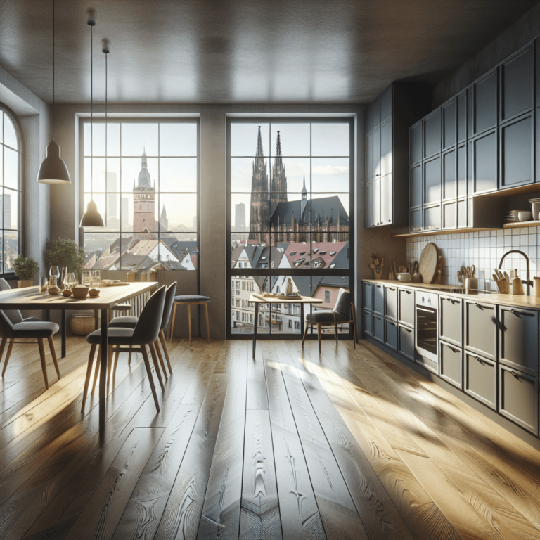 anthrazitfarbene Küche im Loftstil-Nürnberg