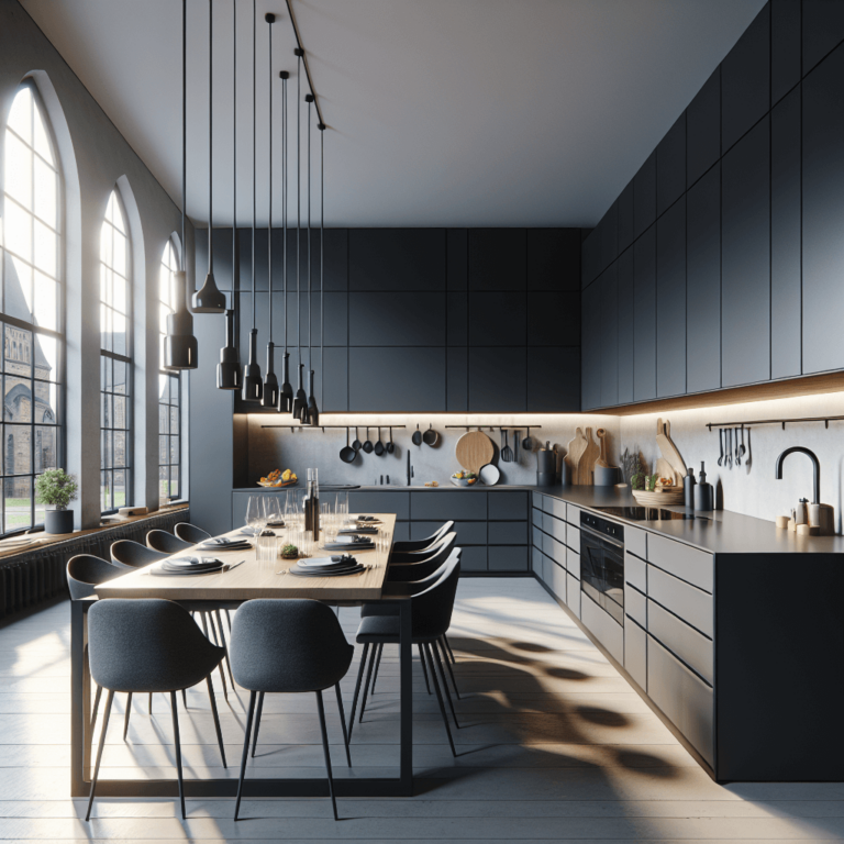 anthrazitfarbene Minimalismus Küche-Nürnberg