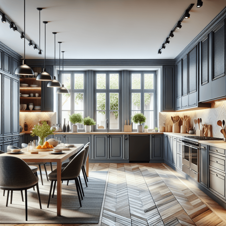 anthrazitfarbene mehrzeilige Küche-Nürnberg