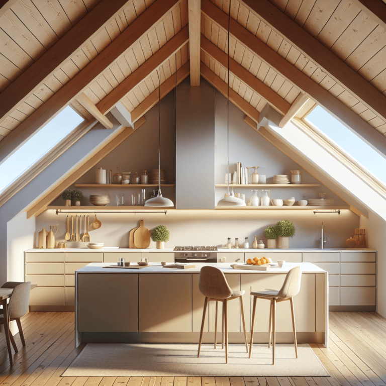 beige Küche für Dachschräge-Nürnberg