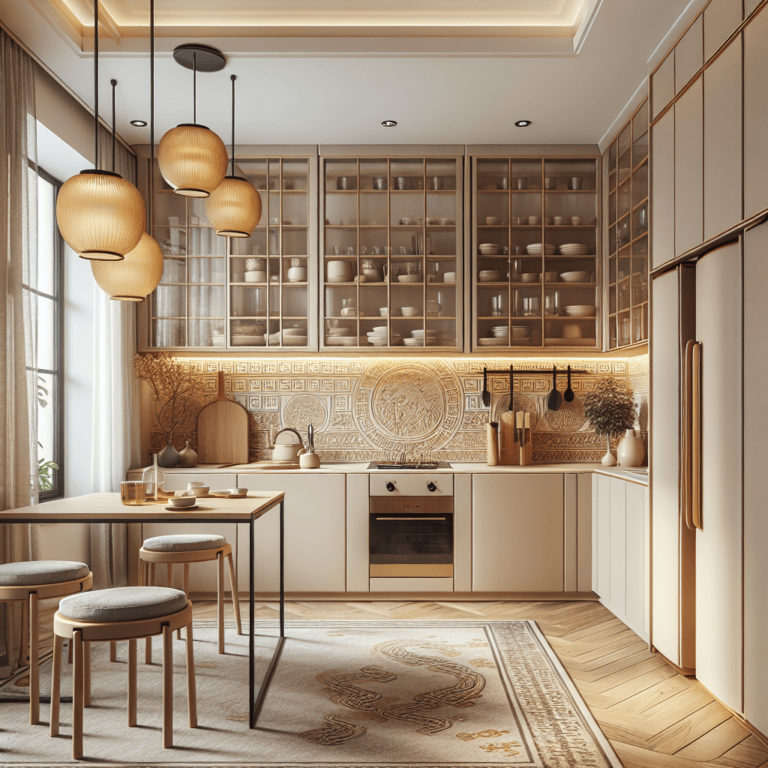 beige Küche im asiatischen Stil-Nürnberg