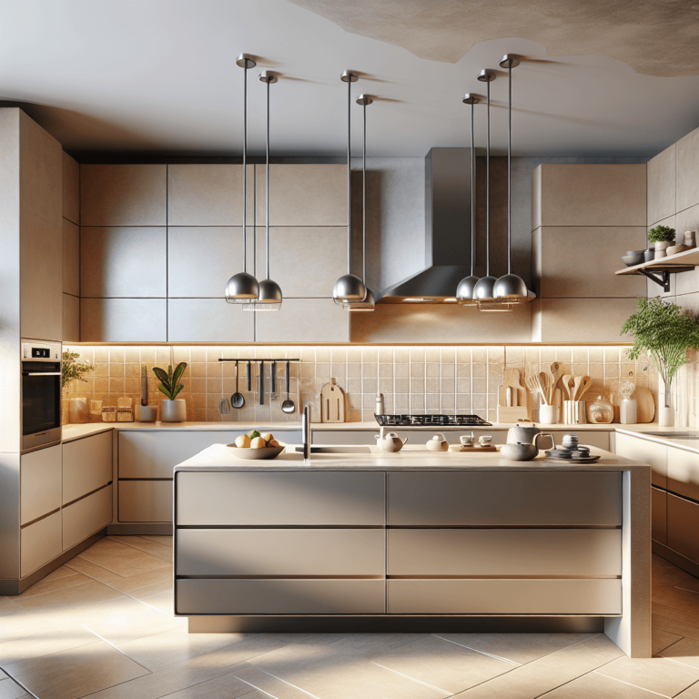 beige Schwebende Küche-Nürnberg