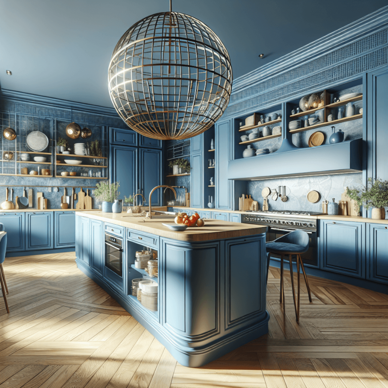 blaue Anrichte Küche-Nürnberg