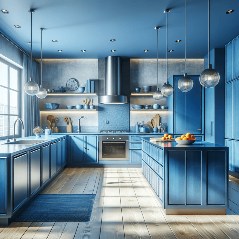 blaue Design Küche-Nürnberg