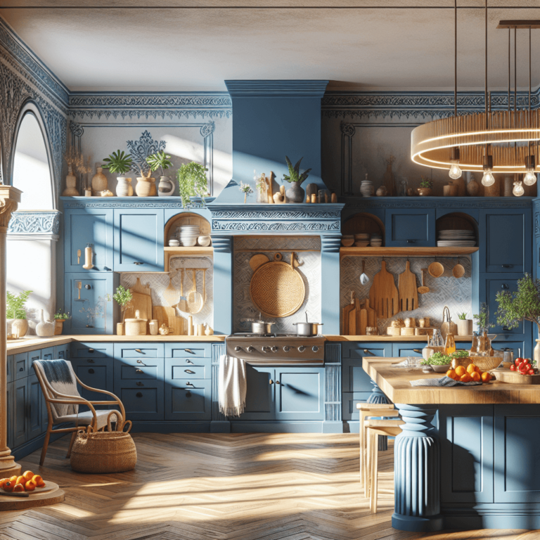 blaue Mediterrane Küche-Nürnberg