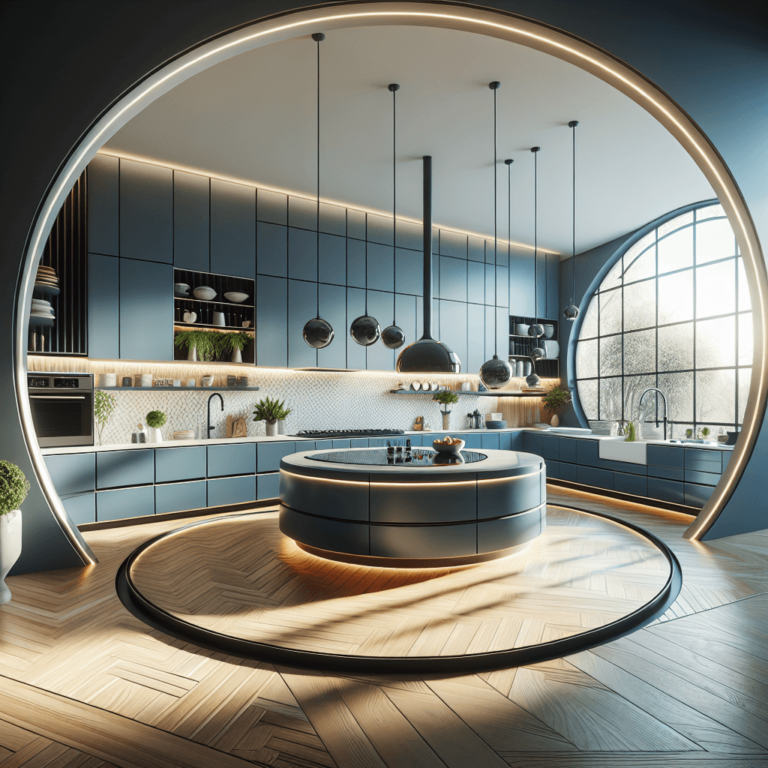 blaue Rondell Küche-Nürnberg