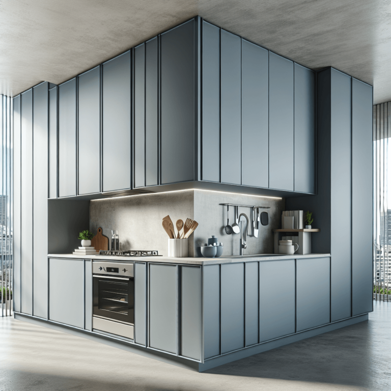 blaugraue Eck-Küche-Nürnberg
