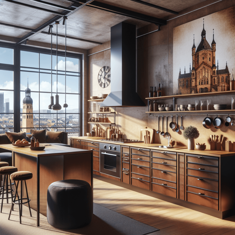 braune Industrial Style Küche-Nürnberg