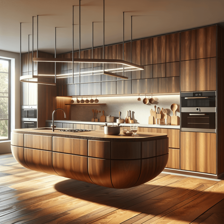 braune Schwebende Küche-Nürnberg