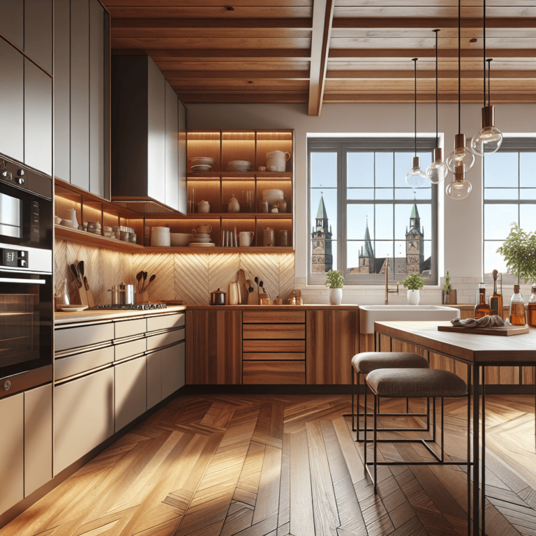 braune einzeilige Küche-Nürnberg