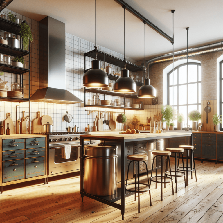 bunte Industrial Style Küche-Nürnberg