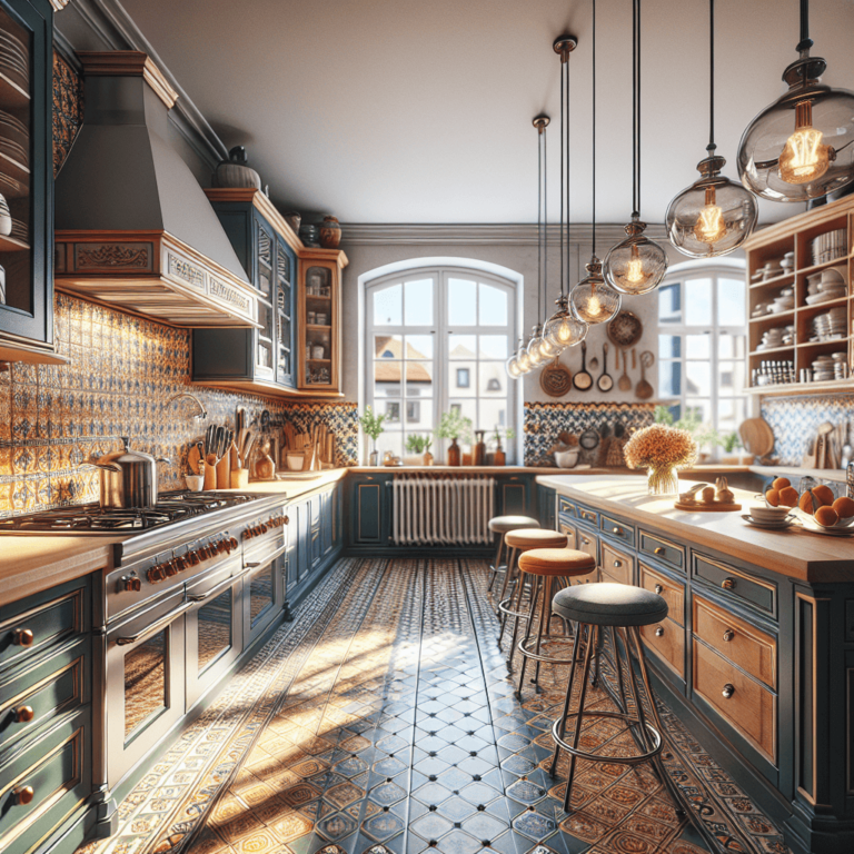 bunte Küche im Bauernhausstil-Nürnberg