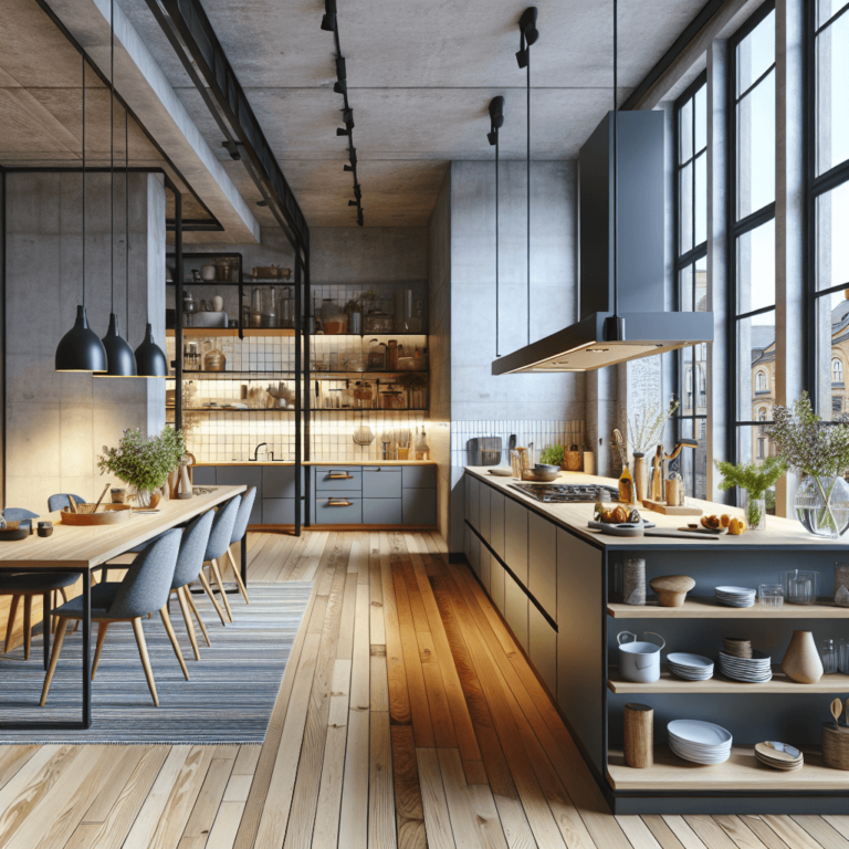 bunte Küche im Loftstil-Nürnberg