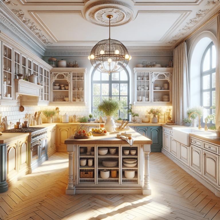 bunte Küche im Shabby Chic Stil-Nürnberg