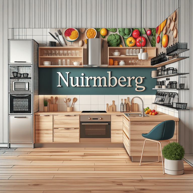 bunte Küche im skandinavischen Stil-Nürnberg