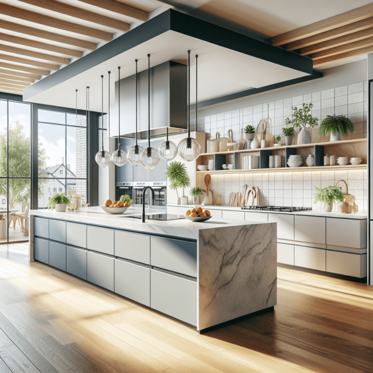 bunte Küche in U-Form-Nürnberg