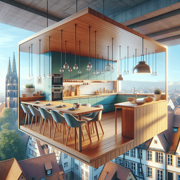 bunte Schwebende Küche-Nürnberg