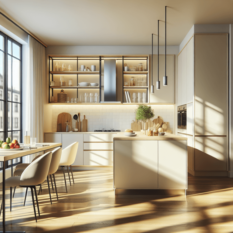 cremefarbene Freistehende Küche-Nürnberg