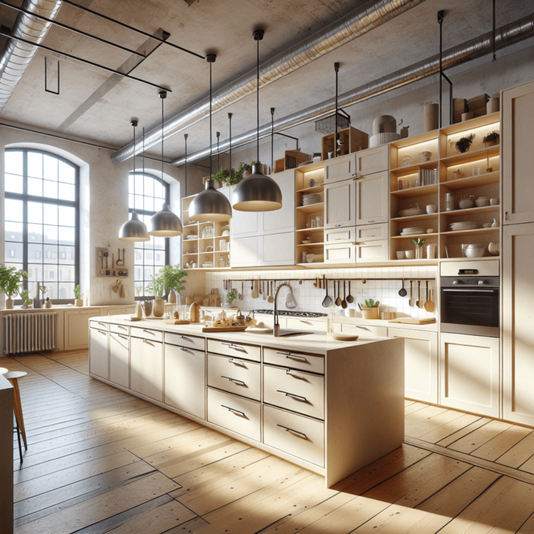 cremefarbene Industrielle Küche-Nürnberg