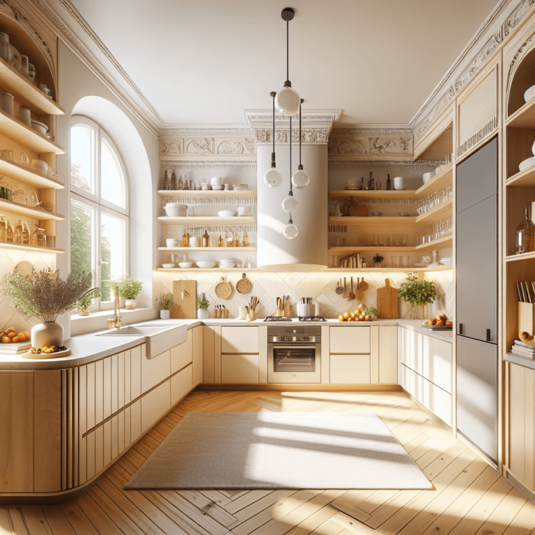 cremefarbene Küche in L-Form-Nürnberg