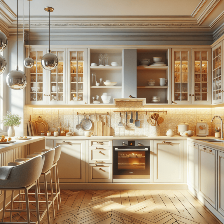 cremefarbene Wohnküche-Nürnberg