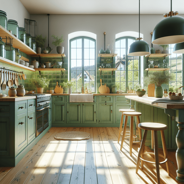 grüne Boho Style Küche-Nürnberg
