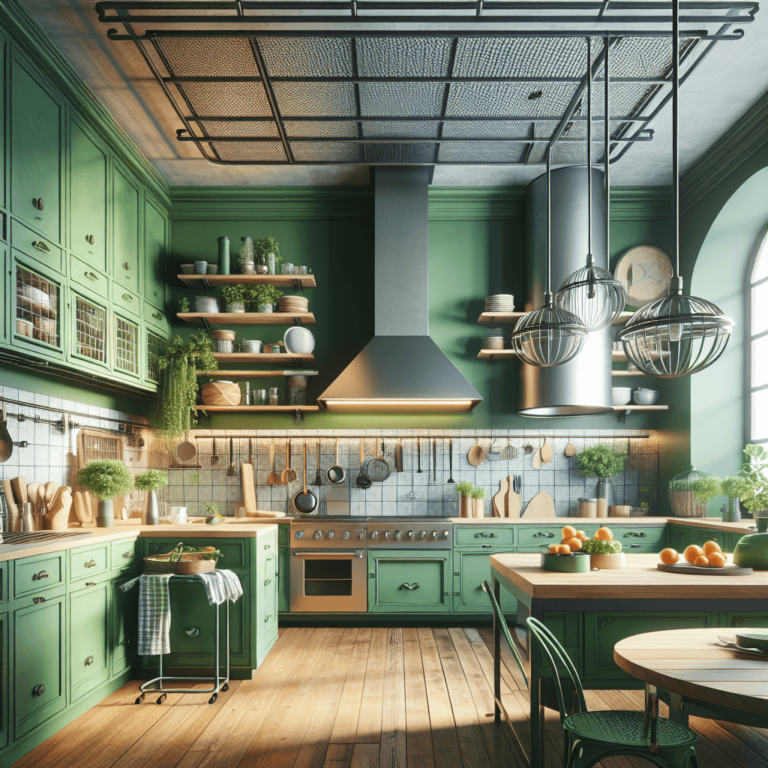 grüne Industrielle Küche-Nürnberg