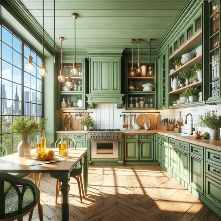 grüne Landhausküche-Nürnberg