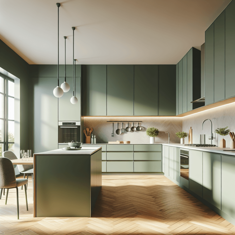 grüne Minimalismus Küche-Nürnberg