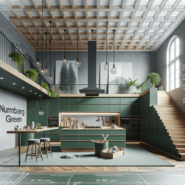 grüne mehrzeilige Küche-Nürnberg