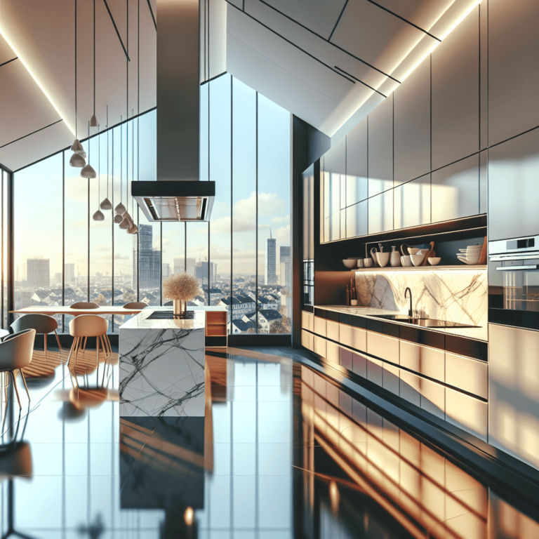 hochglanz Küche für Dachschräge-Nürnberg