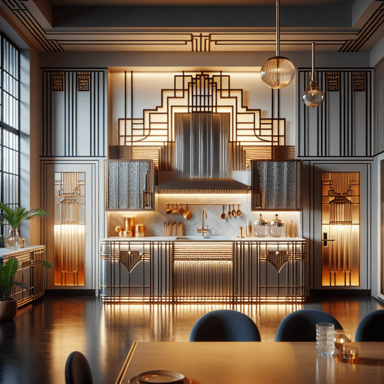 hochglanz Küche im Art-Deco-Stil-Nürnberg