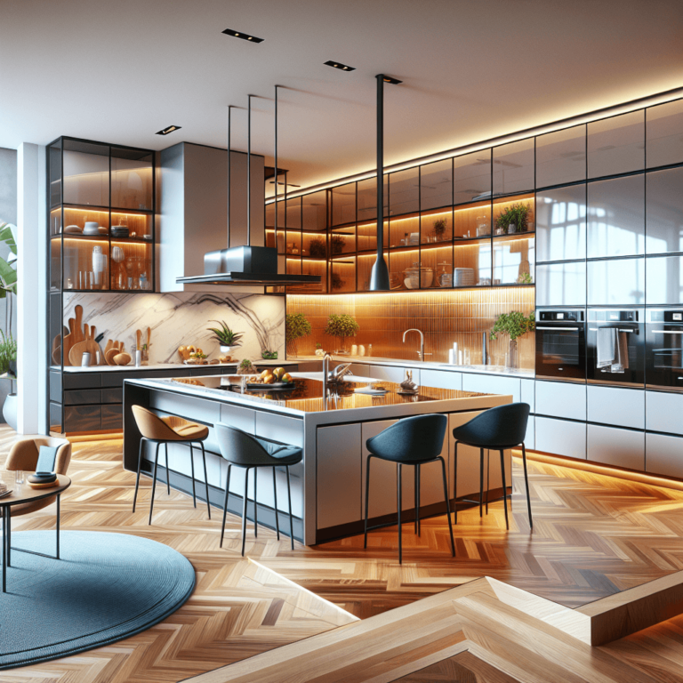 hochglanz Küche in U-Form-Nürnberg