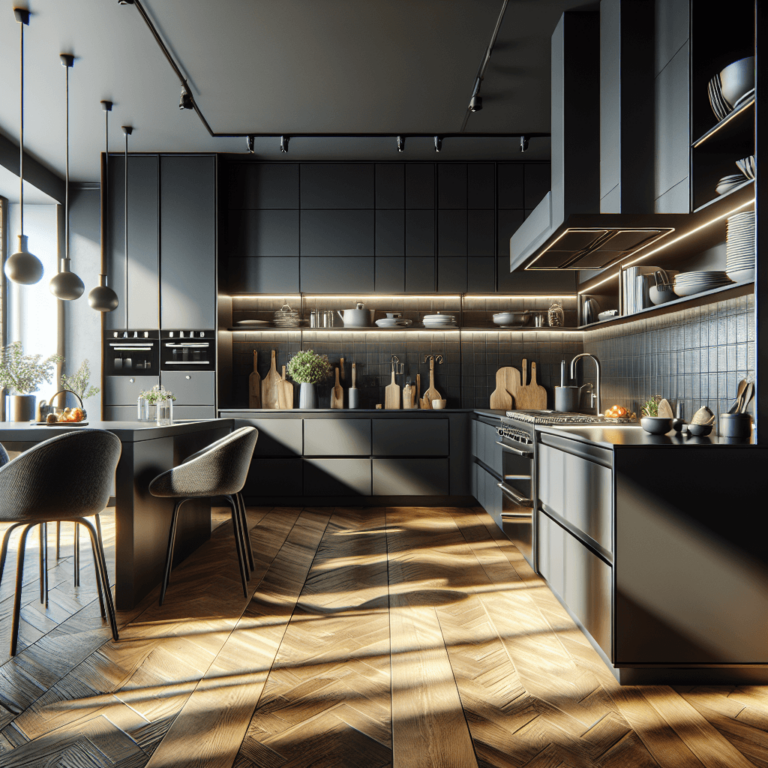 schwarze Anrichte Küche-Nürnberg