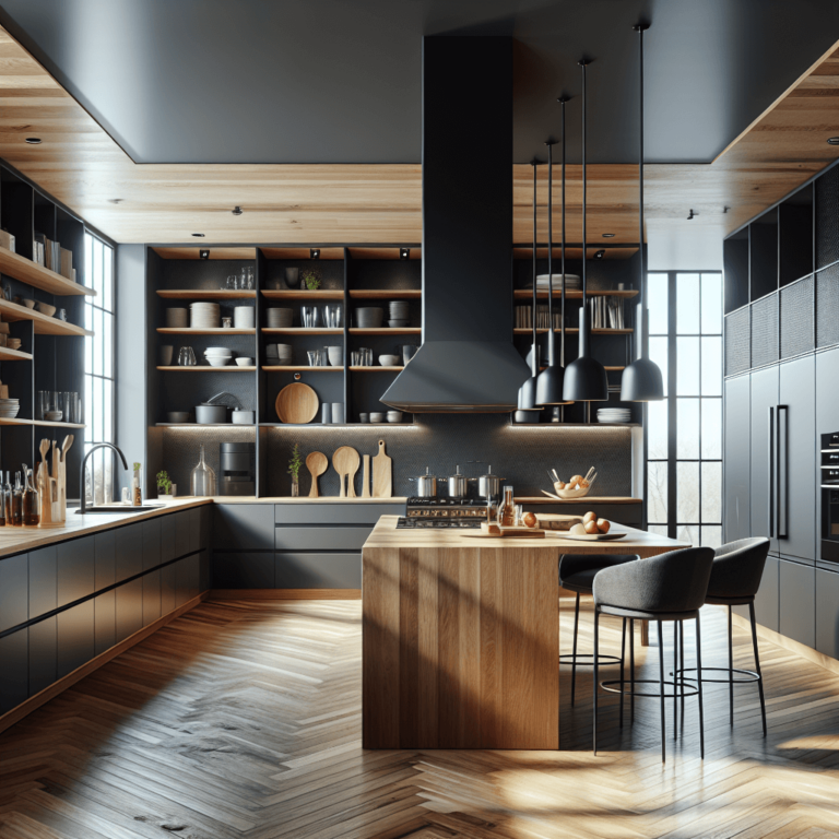 schwarze Design Küche-Nürnberg