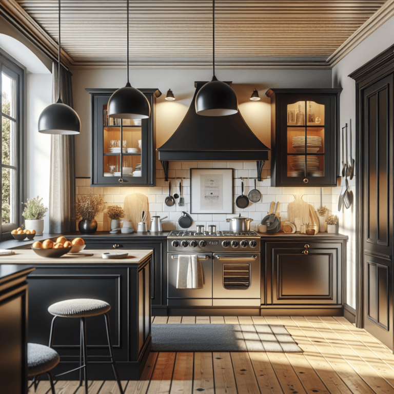 schwarze Retro Küche-Nürnberg