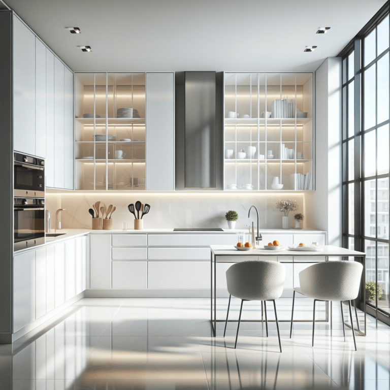 weiße Design Küche-Nürnberg