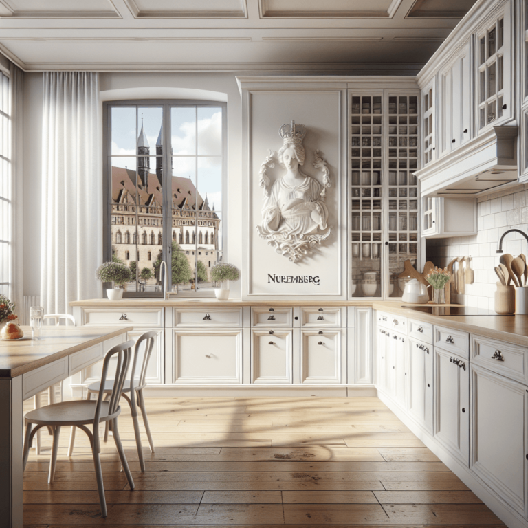 weiße Küche im Shabby Chic Stil-Nürnberg