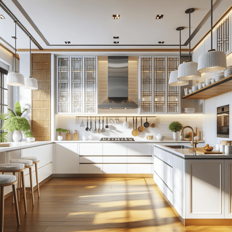 weiße Küche im asiatischen Stil-Nürnberg