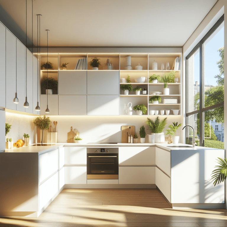 weiße Küche in L-Form-Nürnberg