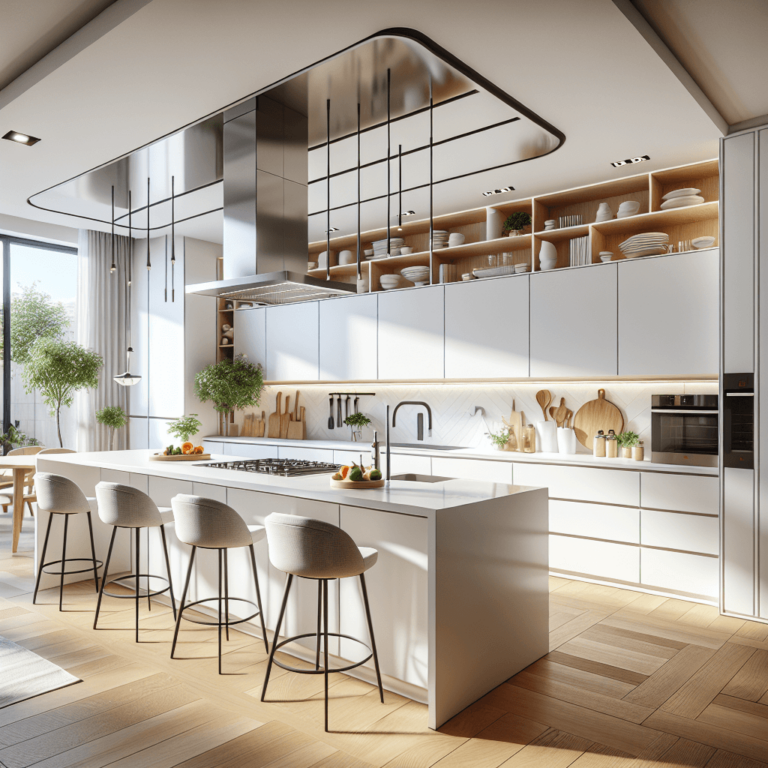 weiße Küche in U-Form-Nürnberg