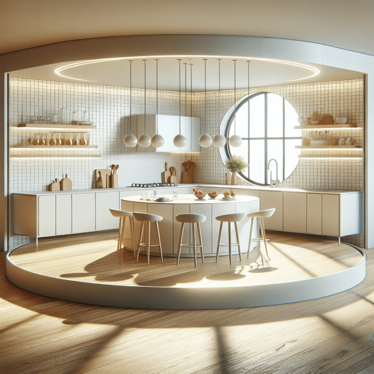 weiße Rondell Küche-Nürnberg