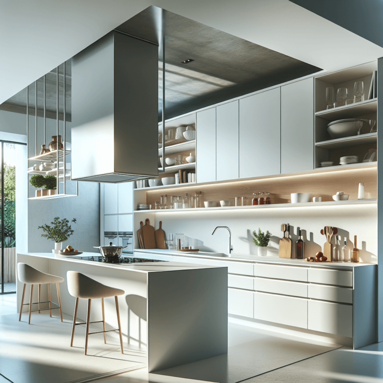 weiße Schwebende Küche-Nürnberg